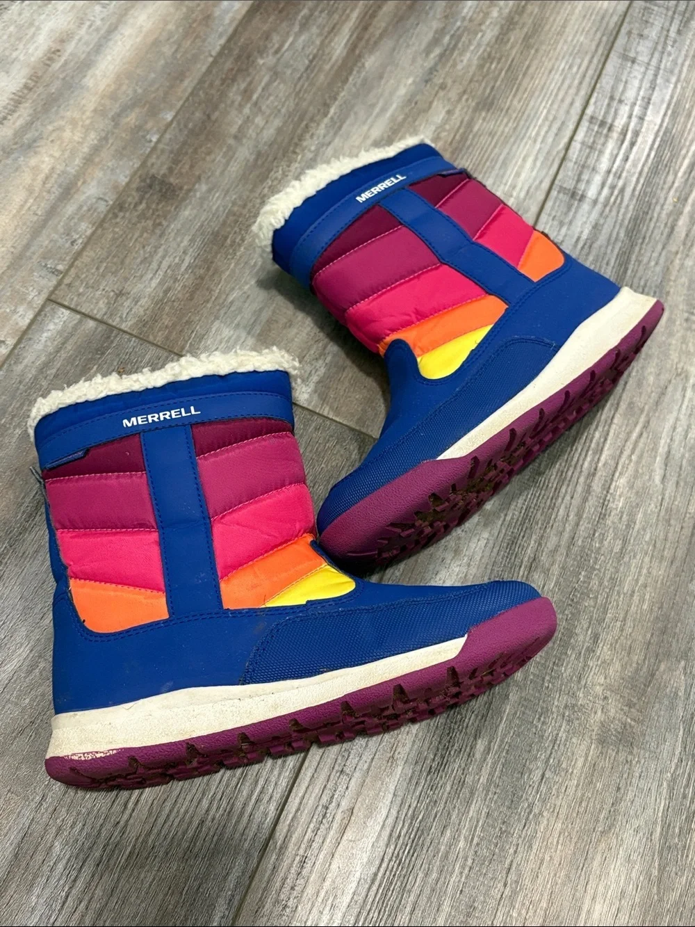 Merrell Alpine Puffer Rainbow Waterproof Snow Boot